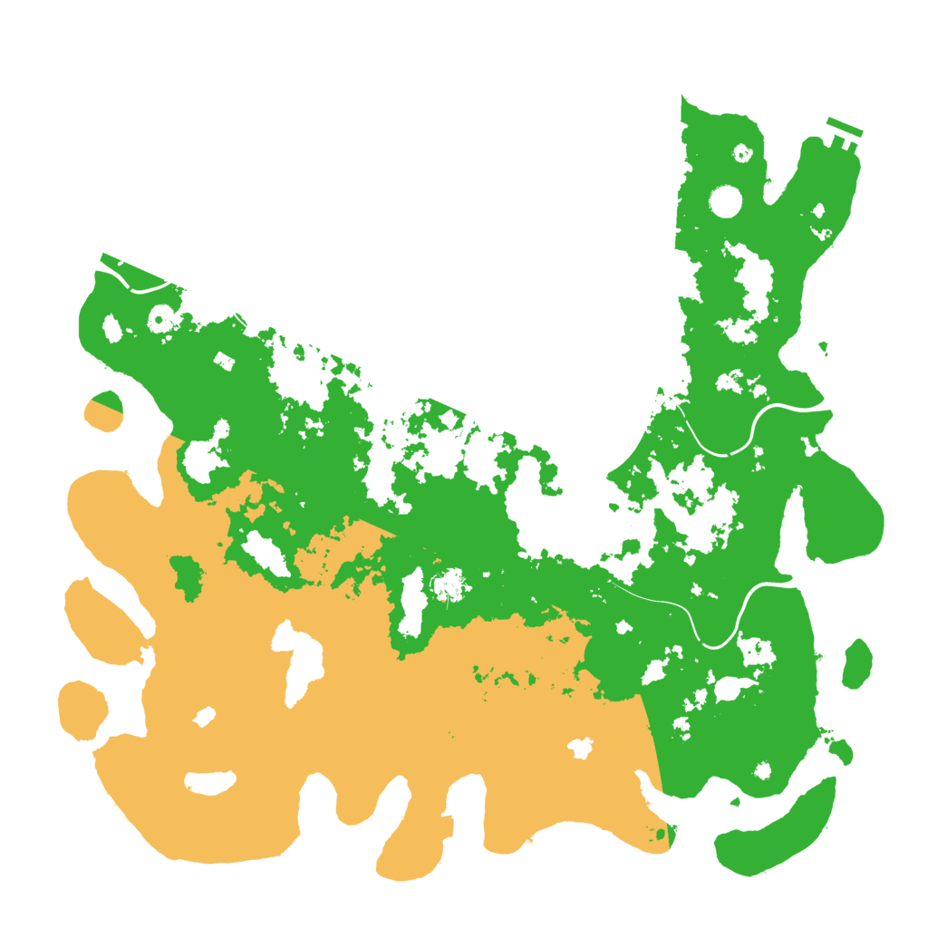 Biome Rust Map: Procedural Map, Size: 5000, Seed: 111198524