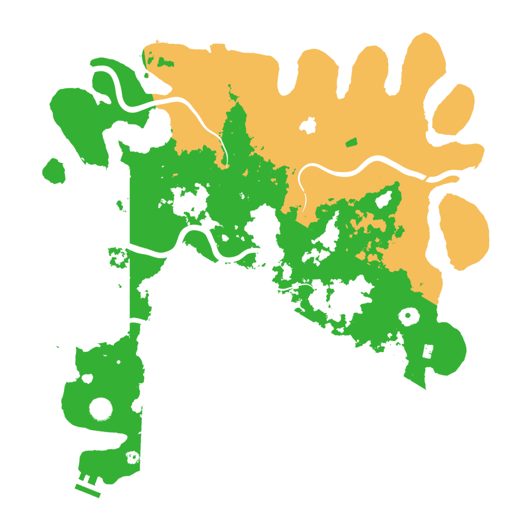 Biome Rust Map: Procedural Map, Size: 4000, Seed: 625352083