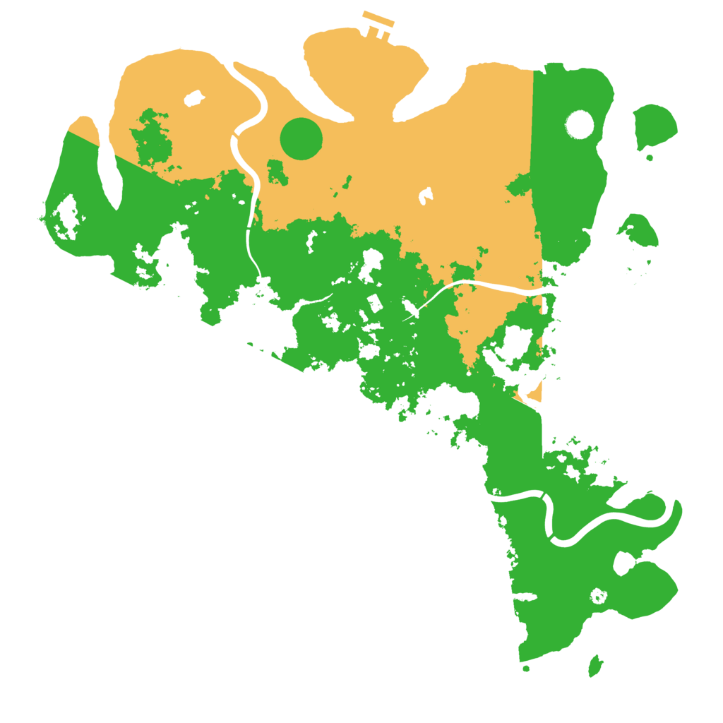 Biome Rust Map: Procedural Map, Size: 4500, Seed: 730731810