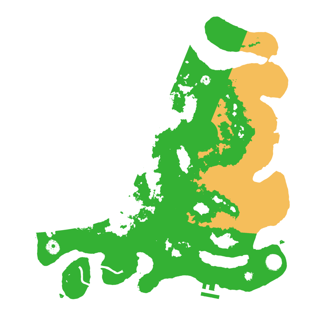 Biome Rust Map: Procedural Map, Size: 3500, Seed: 998106