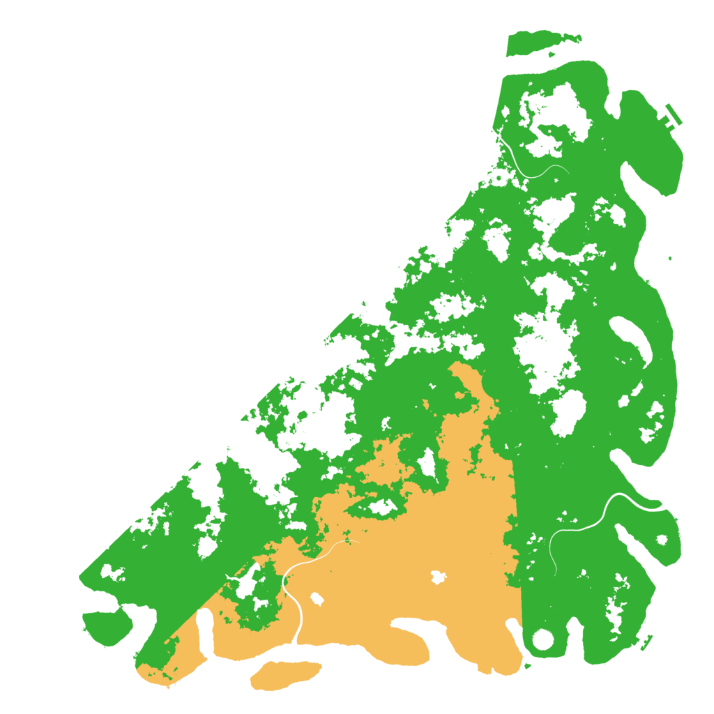 Biome Rust Map: Procedural Map, Size: 6000, Seed: 1350524279