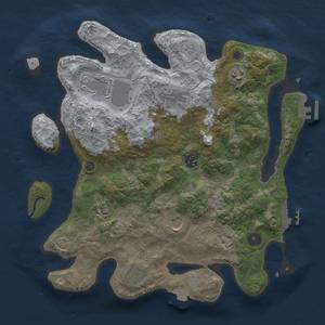 Thumbnail Rust Map: Procedural Map, Size: 3500, Seed: 373790212, 15 Monuments