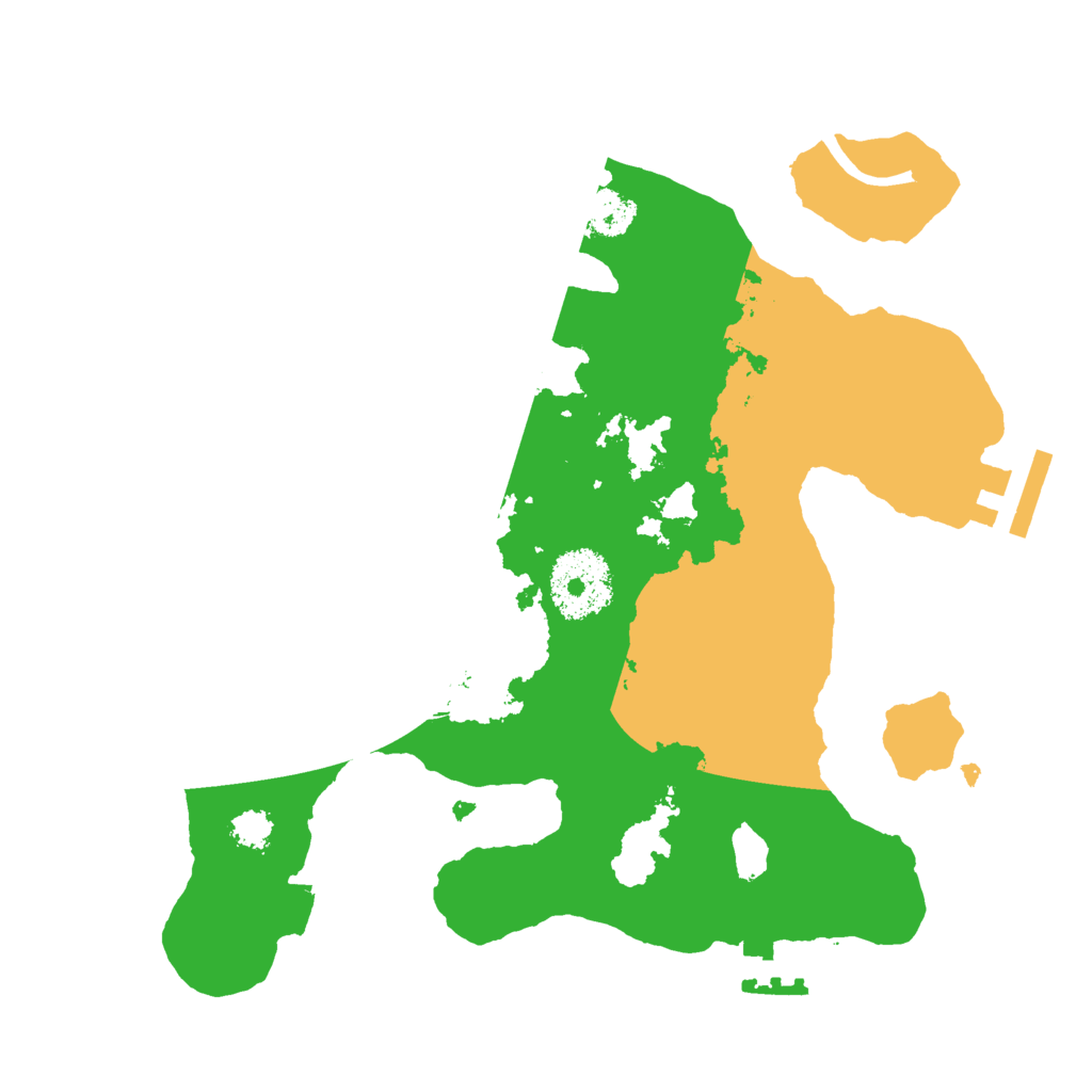Biome Rust Map: Procedural Map, Size: 2500, Seed: 55005