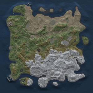 Thumbnail Rust Map: Procedural Map, Size: 4000, Seed: 780246285, 18 Monuments