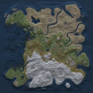 Thumbnail Rust Map: Procedural Map, Size: 4250, Seed: 1018926579, 16 Monuments
