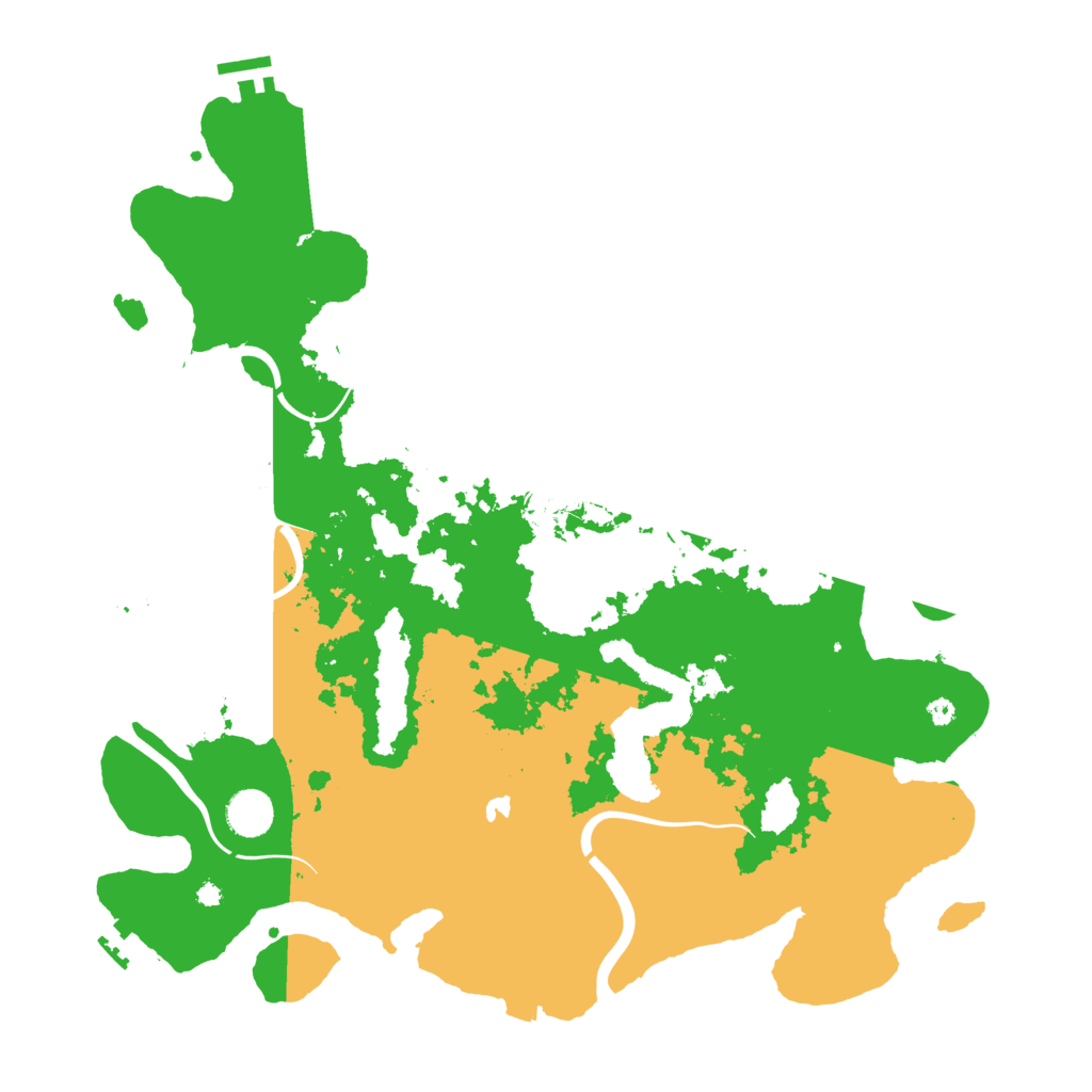 Biome Rust Map: Procedural Map, Size: 4100, Seed: 13825