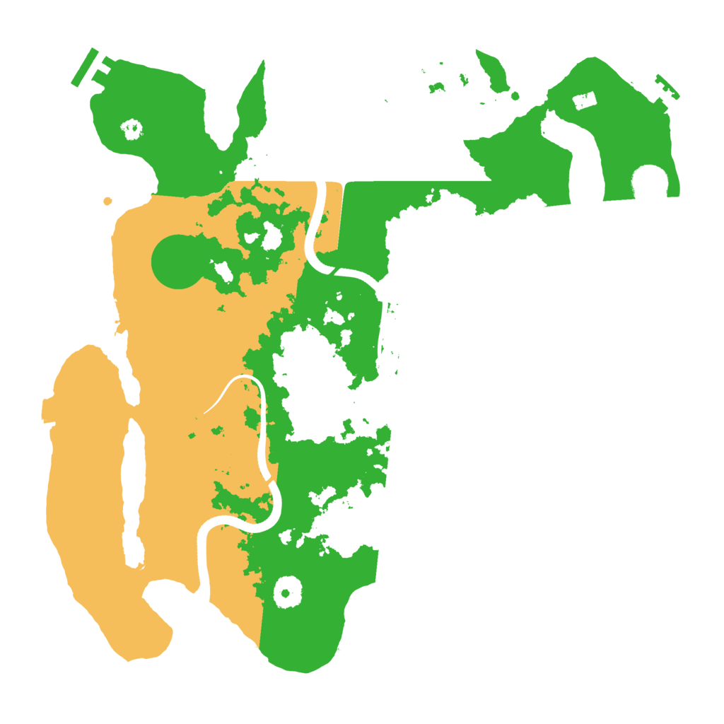 Biome Rust Map: Procedural Map, Size: 3500, Seed: 656146504