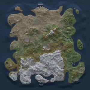 Thumbnail Rust Map: Procedural Map, Size: 4000, Seed: 1463207552, 18 Monuments