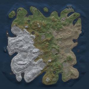 Thumbnail Rust Map: Procedural Map, Size: 4000, Seed: 1312449246, 19 Monuments