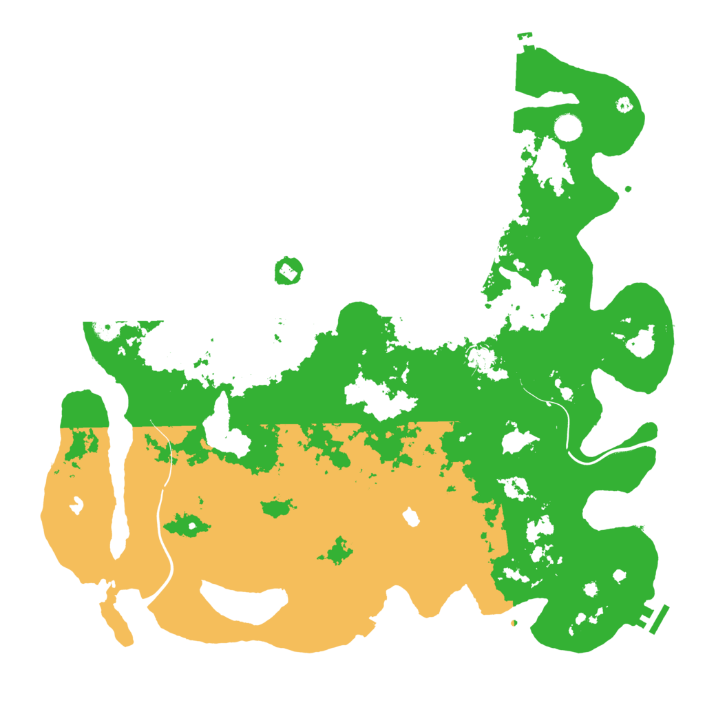 Biome Rust Map: Procedural Map, Size: 4500, Seed: 245698