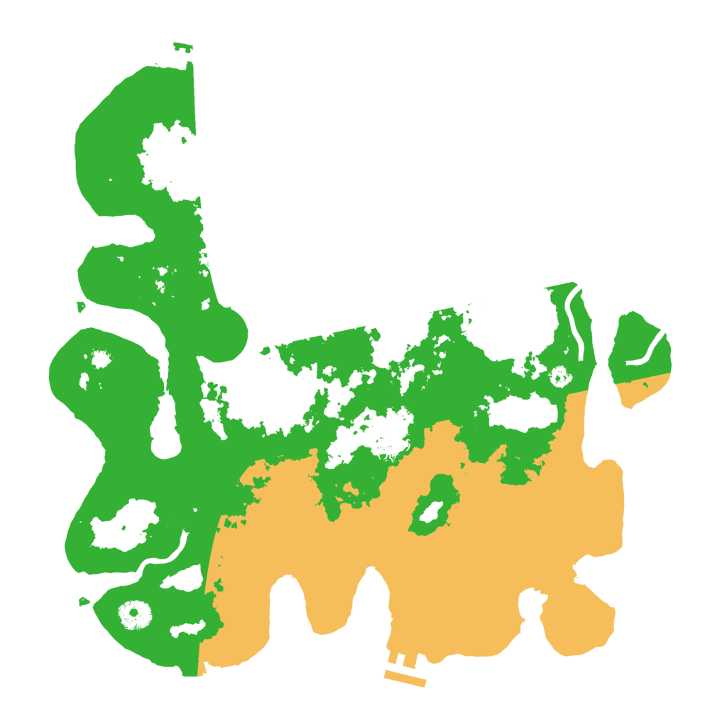 Biome Rust Map: Procedural Map, Size: 3500, Seed: 654195372