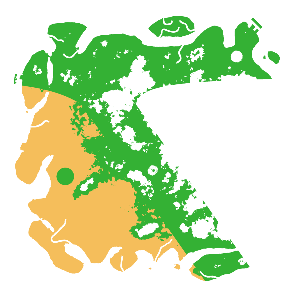 Biome Rust Map: Procedural Map, Size: 4500, Seed: 58763014