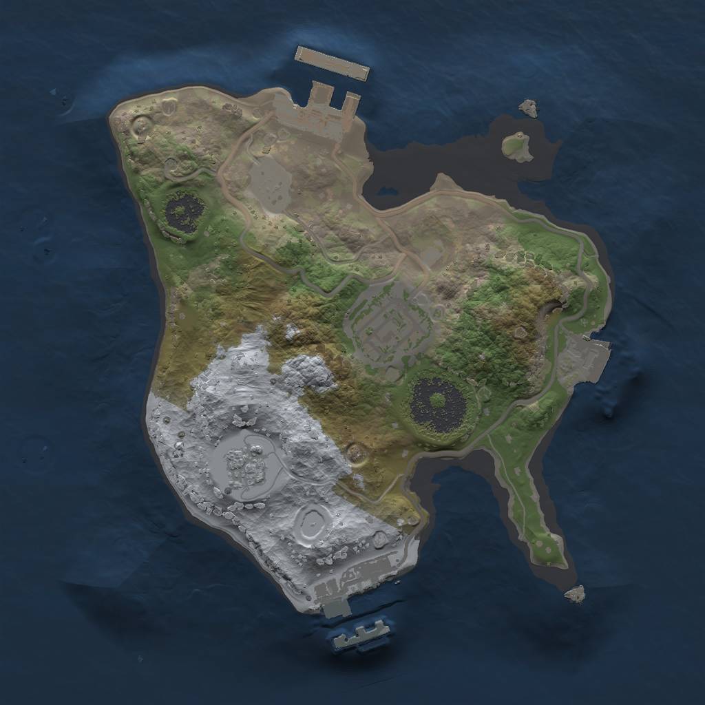 Rust Map: Procedural Map, Size: 1900, Seed: 145789, 7 Monuments