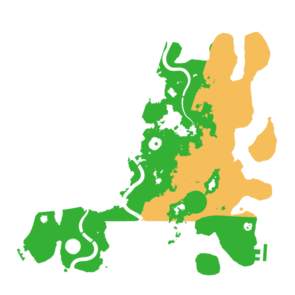 Biome Rust Map: Procedural Map, Size: 3500, Seed: 2468081