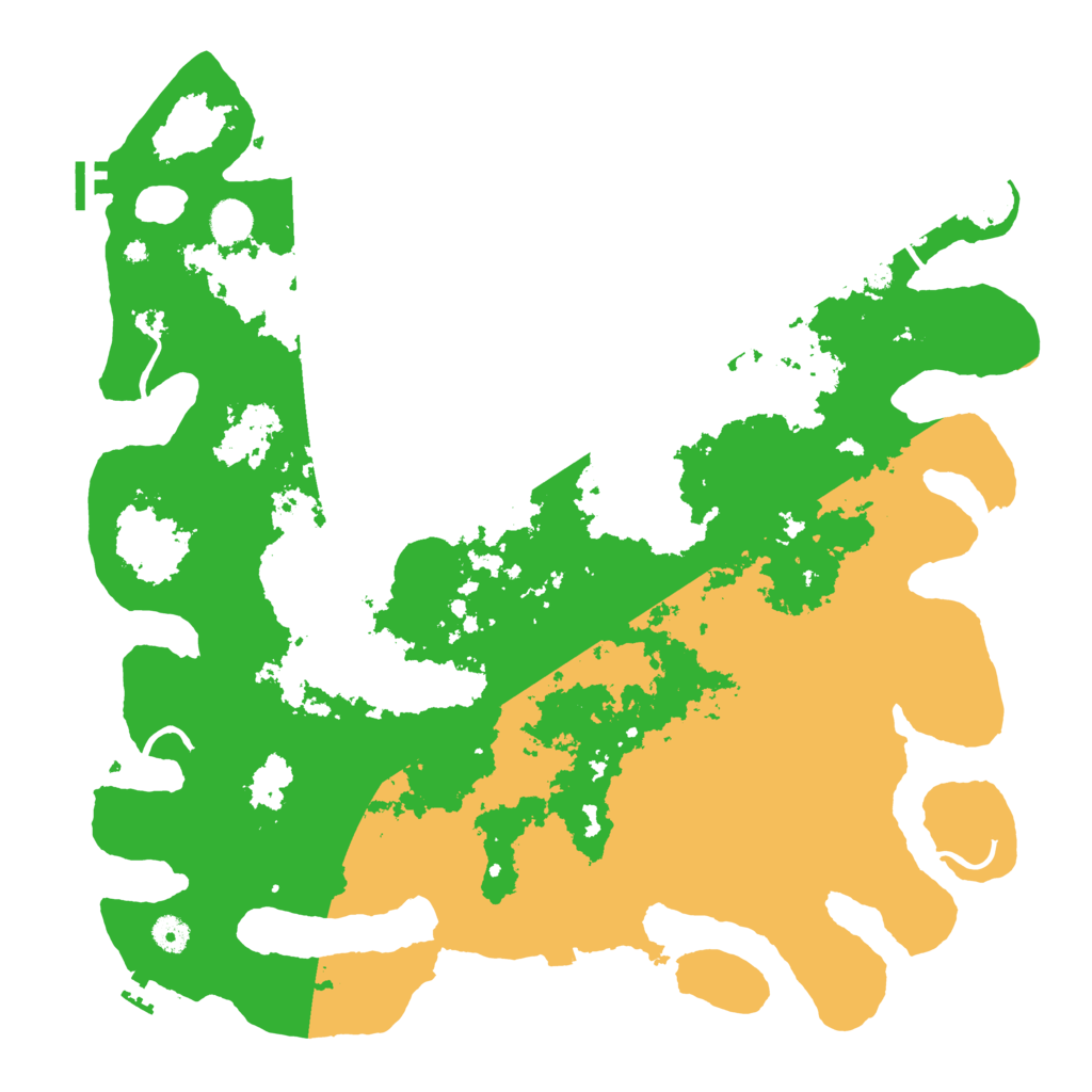 Biome Rust Map: Procedural Map, Size: 4500, Seed: 734305272