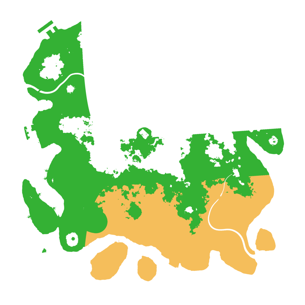 Biome Rust Map: Procedural Map, Size: 3500, Seed: 1414773717