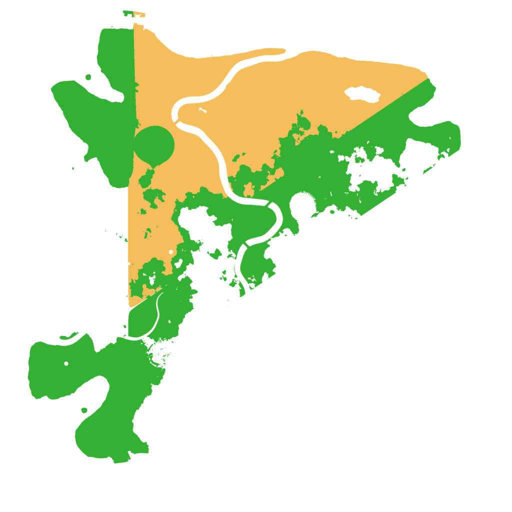 Biome Rust Map: Procedural Map, Size: 3500, Seed: 124904600