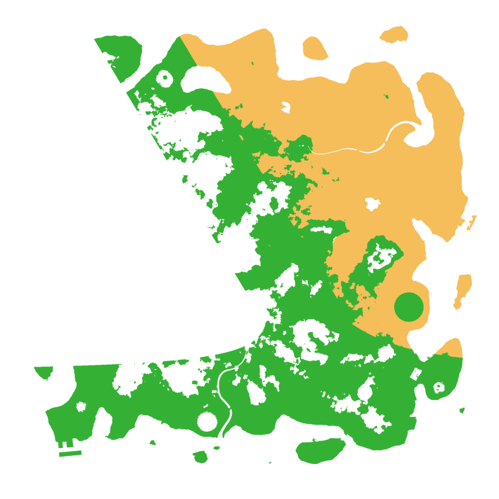 Biome Rust Map: Procedural Map, Size: 4500, Seed: 174164096