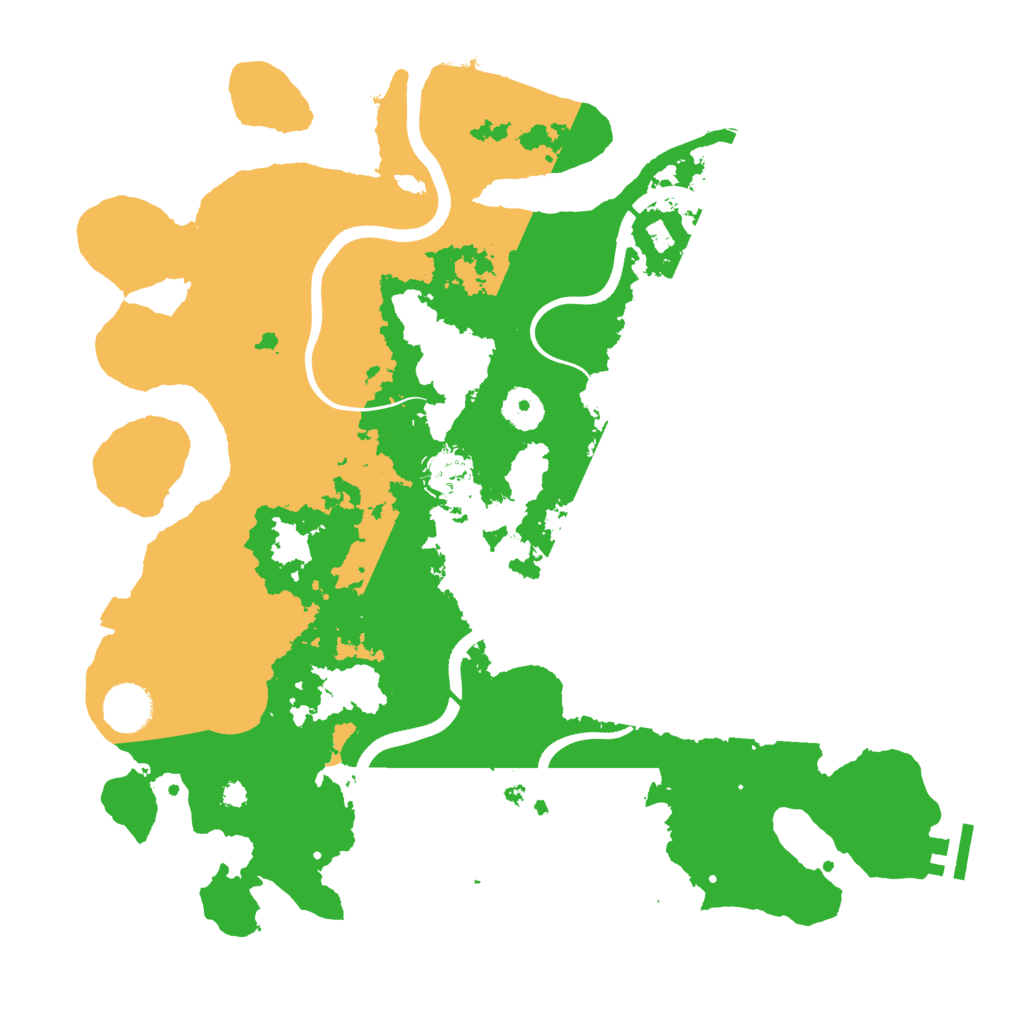 Biome Rust Map: Procedural Map, Size: 3700, Seed: 94462080