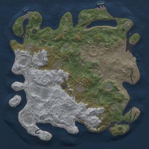 Thumbnail Rust Map: Procedural Map, Size: 4500, Seed: 1874412844, 19 Monuments