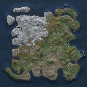 Thumbnail Rust Map: Procedural Map, Size: 3500, Seed: 22905767, 16 Monuments