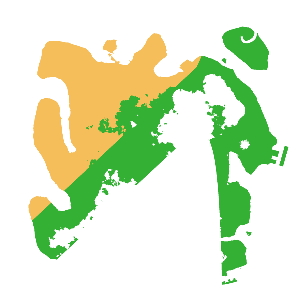 Biome Rust Map: Procedural Map, Size: 3000, Seed: 8082545