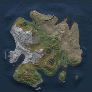 Thumbnail Rust Map: Procedural Map, Size: 2500, Seed: 765103813, 9 Monuments