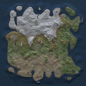 Thumbnail Rust Map: Procedural Map, Size: 4000, Seed: 473822330, 19 Monuments