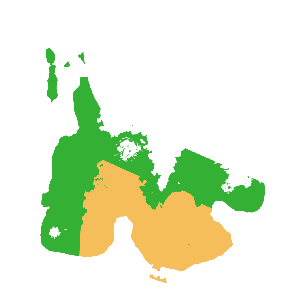 Biome Rust Map: Procedural Map, Size: 2500, Seed: 92