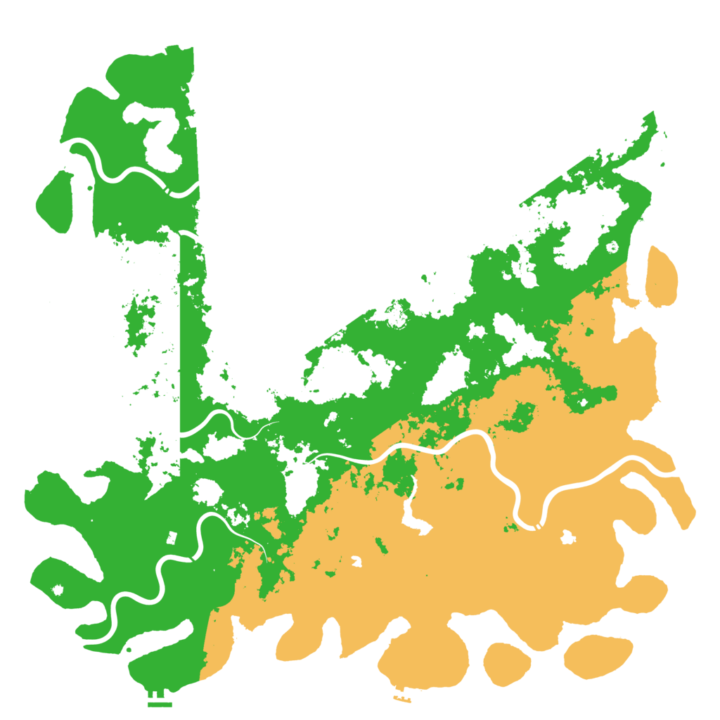 Biome Rust Map: Procedural Map, Size: 6000, Seed: 126815391