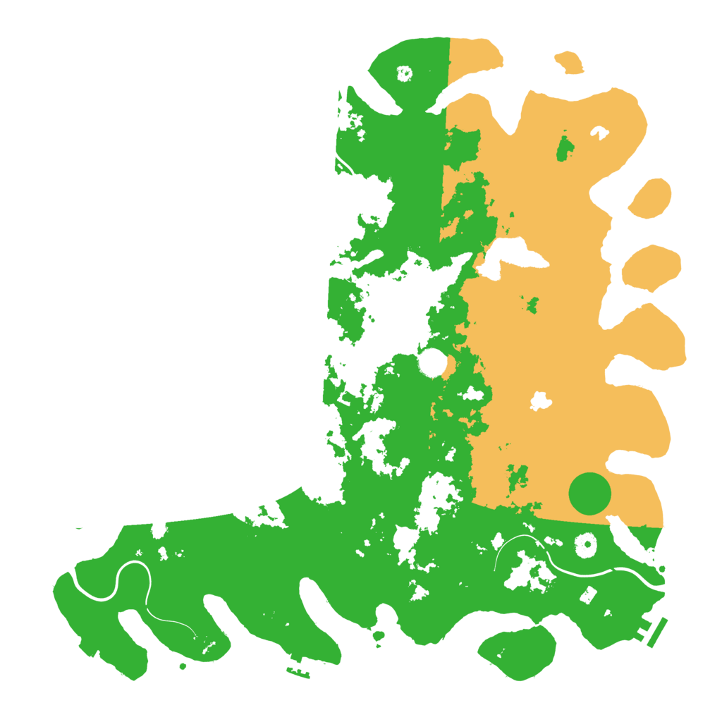 Biome Rust Map: Procedural Map, Size: 4500, Seed: 966467