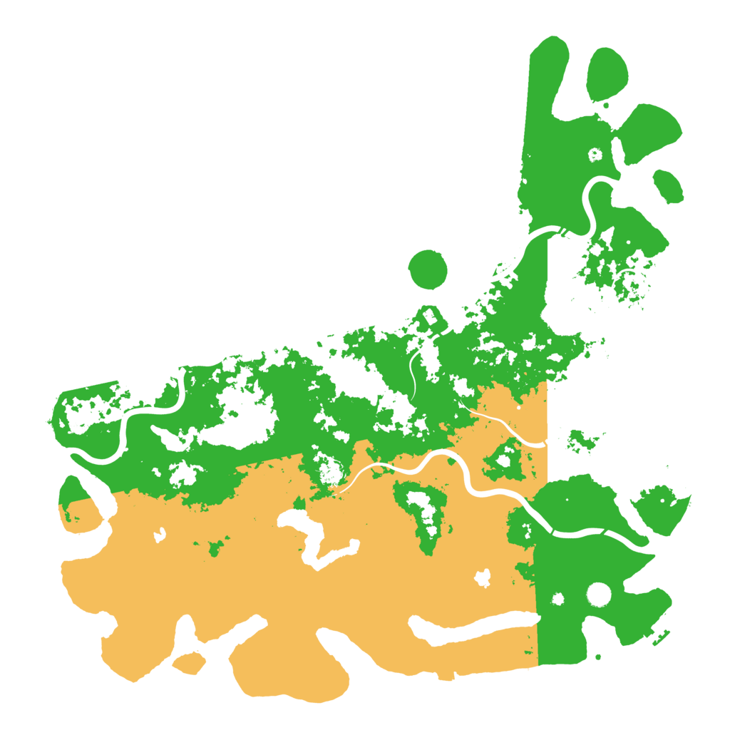 Biome Rust Map: Procedural Map, Size: 5250, Seed: 422442