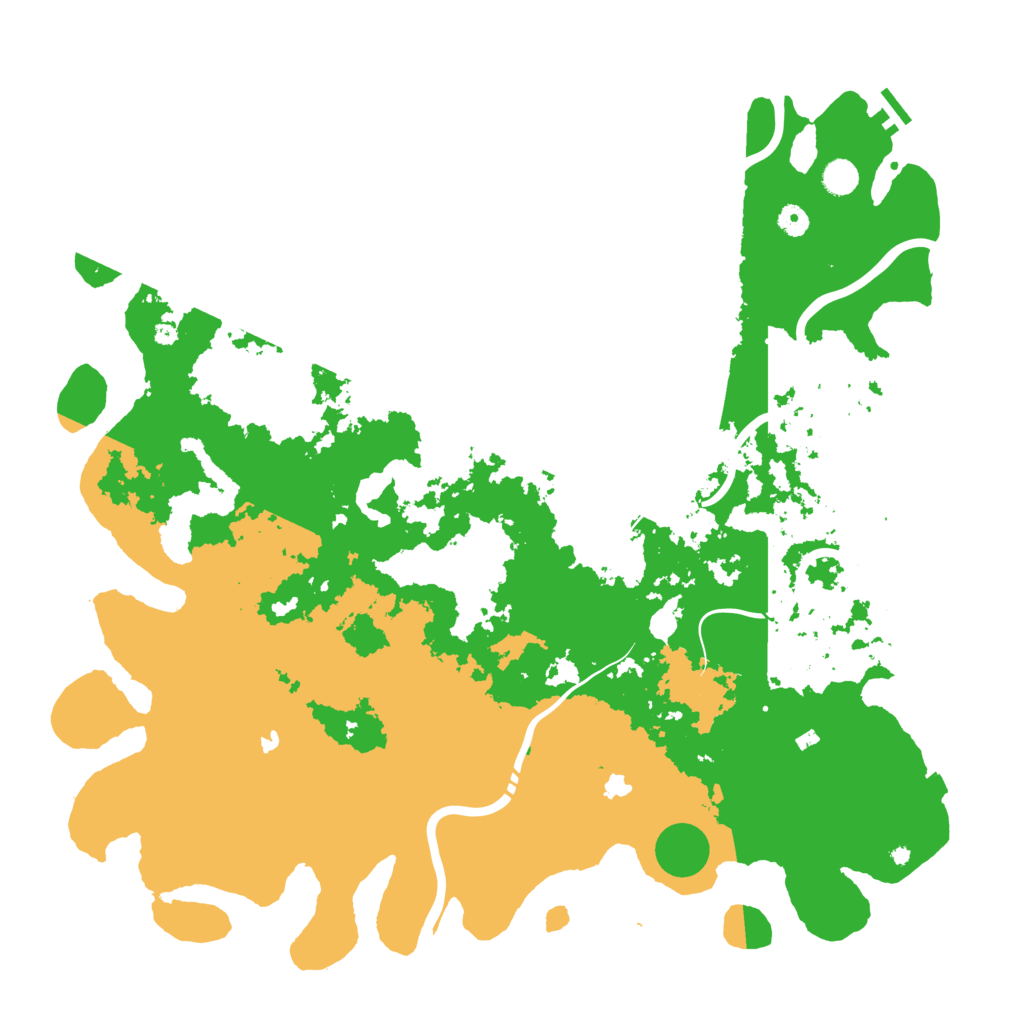 Biome Rust Map: Procedural Map, Size: 5000, Seed: 2076884955
