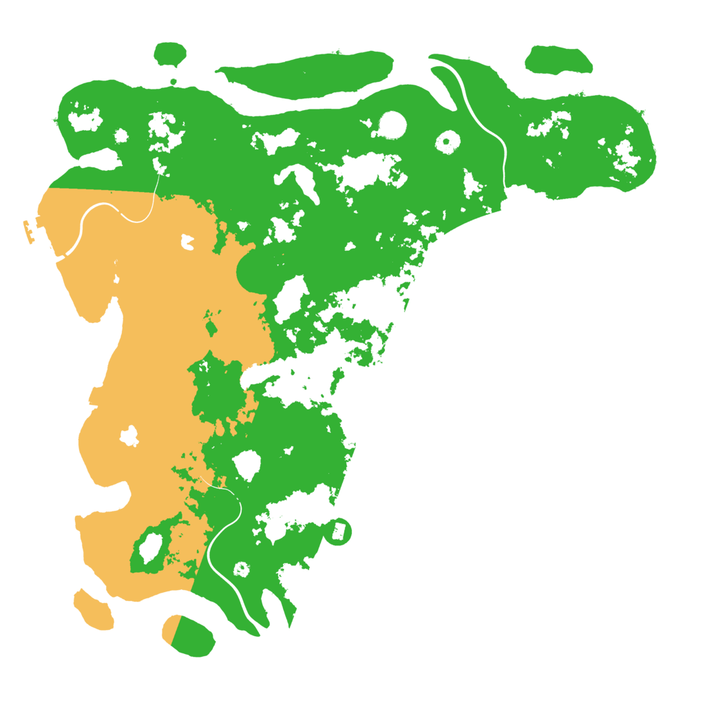 Biome Rust Map: Procedural Map, Size: 4500, Seed: 83838383