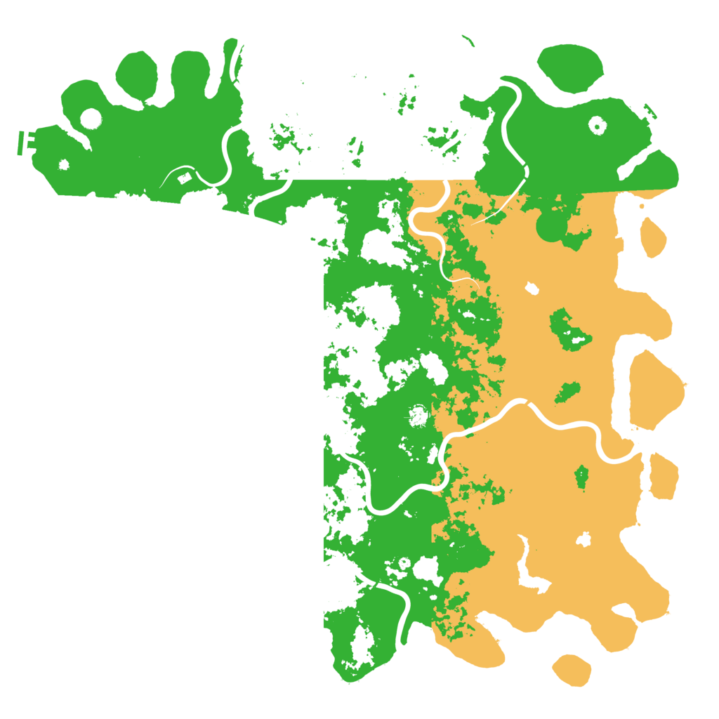 Biome Rust Map: Procedural Map, Size: 6000, Seed: 36846535