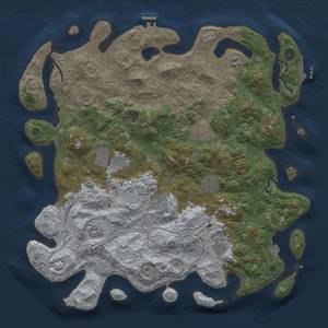 Thumbnail Rust Map: Procedural Map, Size: 4500, Seed: 1999215890, 18 Monuments