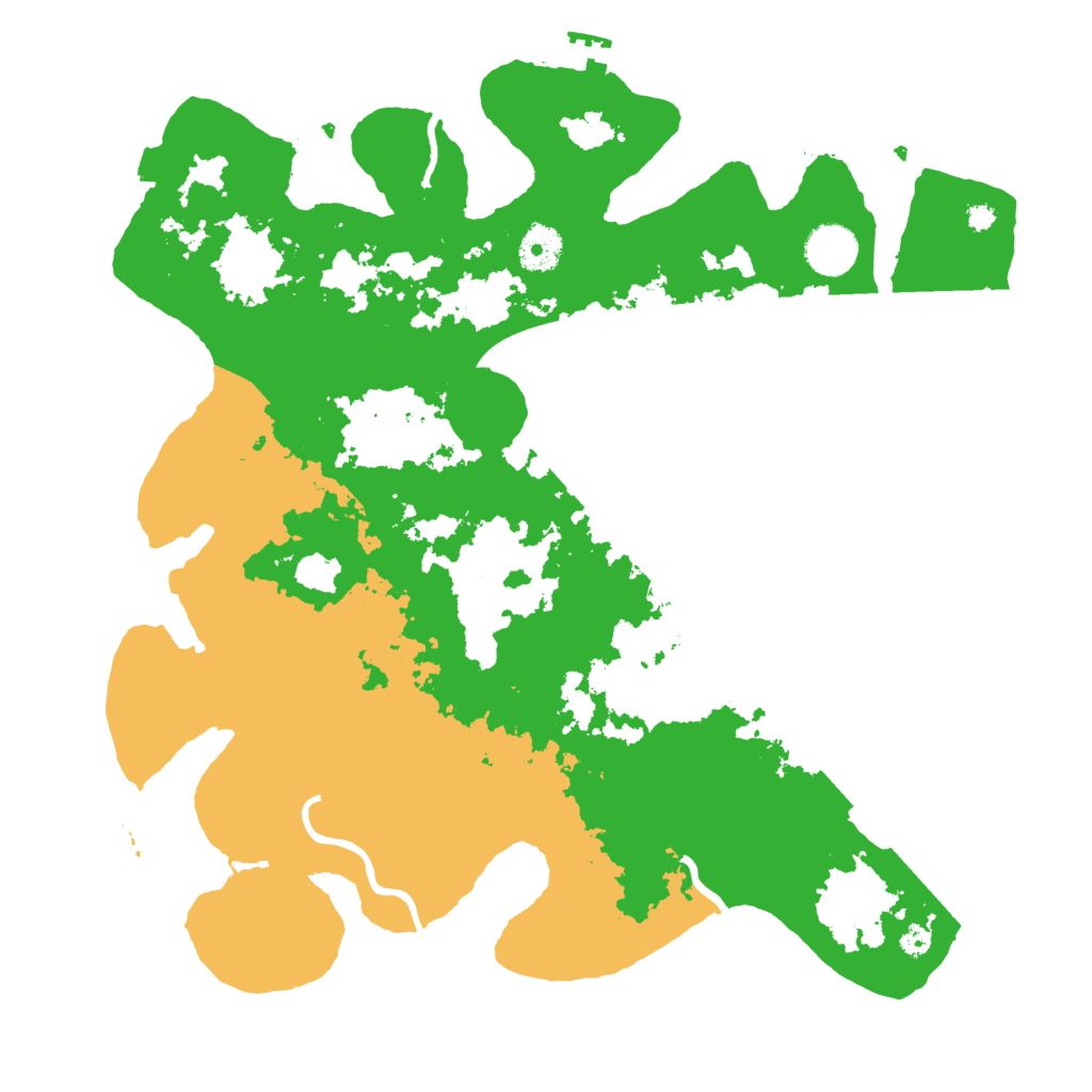 Biome Rust Map: Procedural Map, Size: 3700, Seed: 28784378