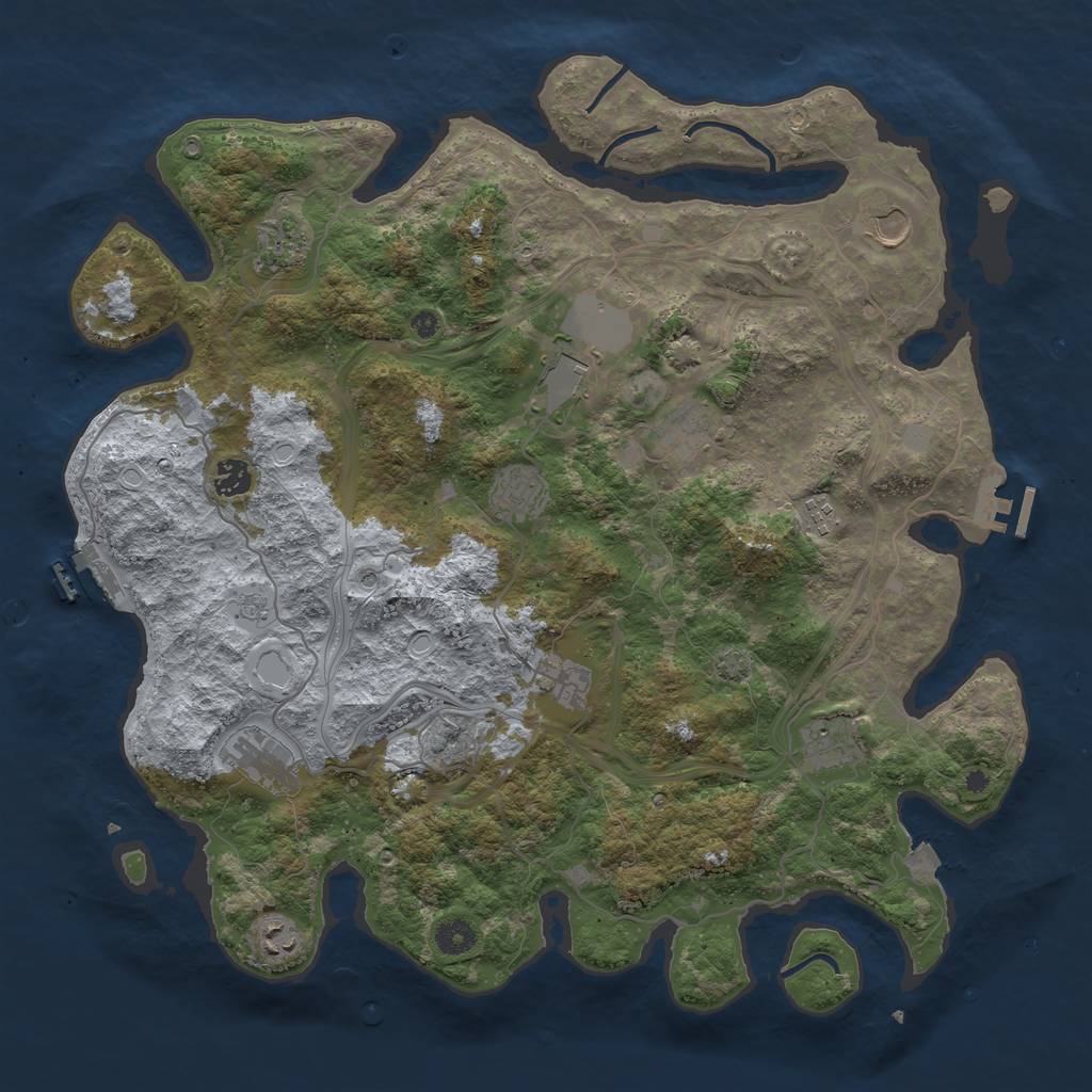 Rust Map: Procedural Map, Size: 4300, Seed: 1771933284, 19 Monuments