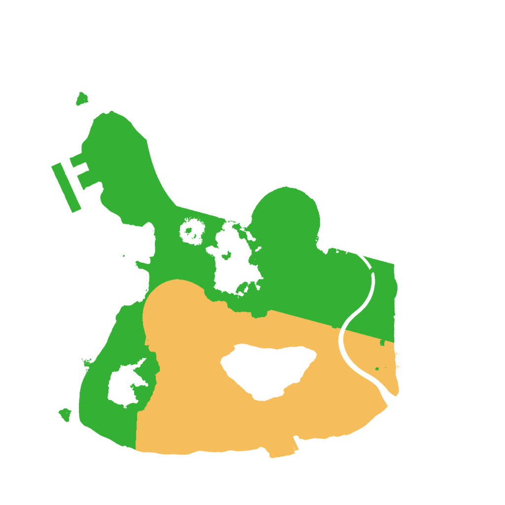 Biome Rust Map: Procedural Map, Size: 2000, Seed: 62833922