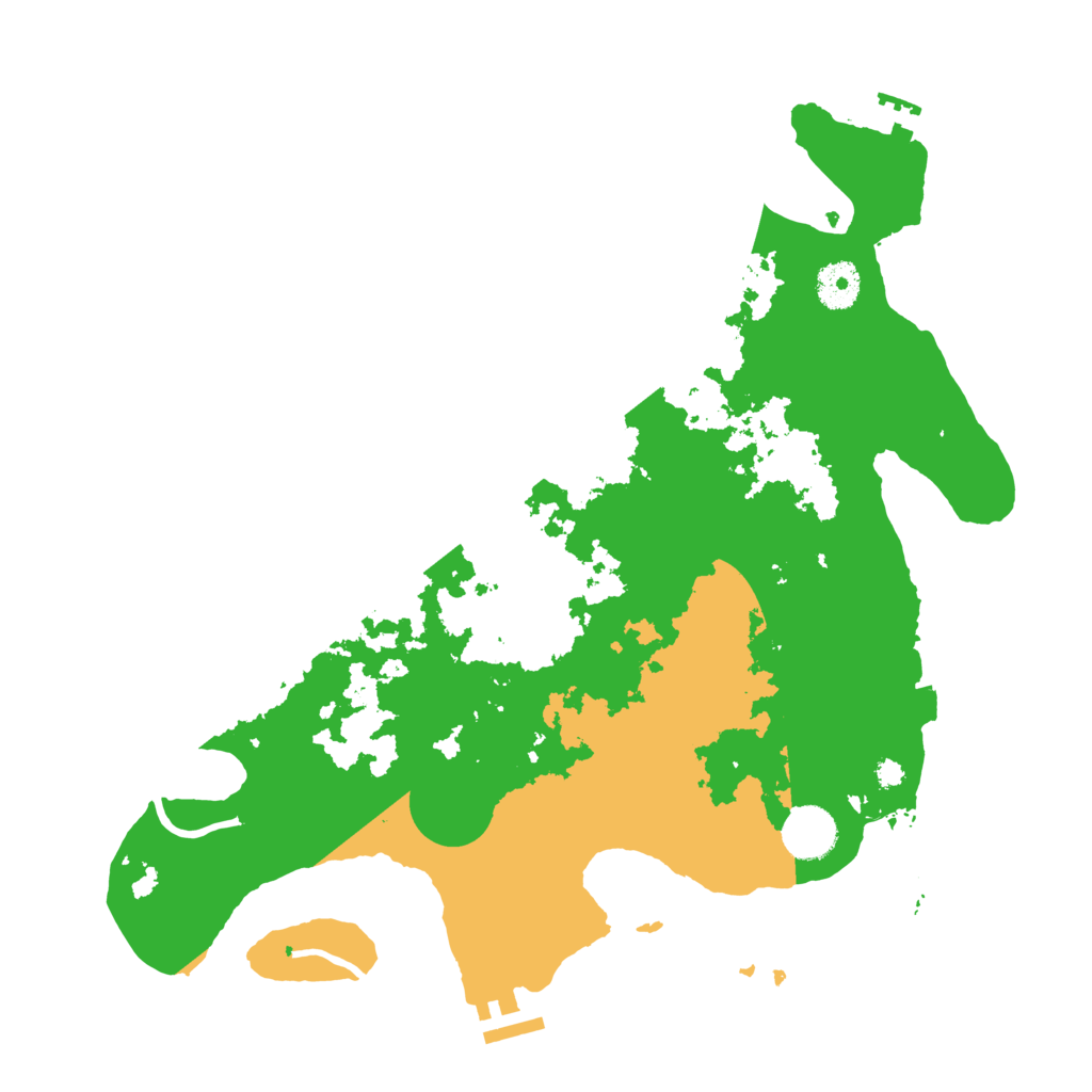Biome Rust Map: Procedural Map, Size: 3600, Seed: 105