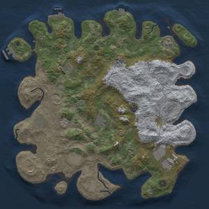 Thumbnail Rust Map: Procedural Map, Size: 4200, Seed: 3509000, 19 Monuments