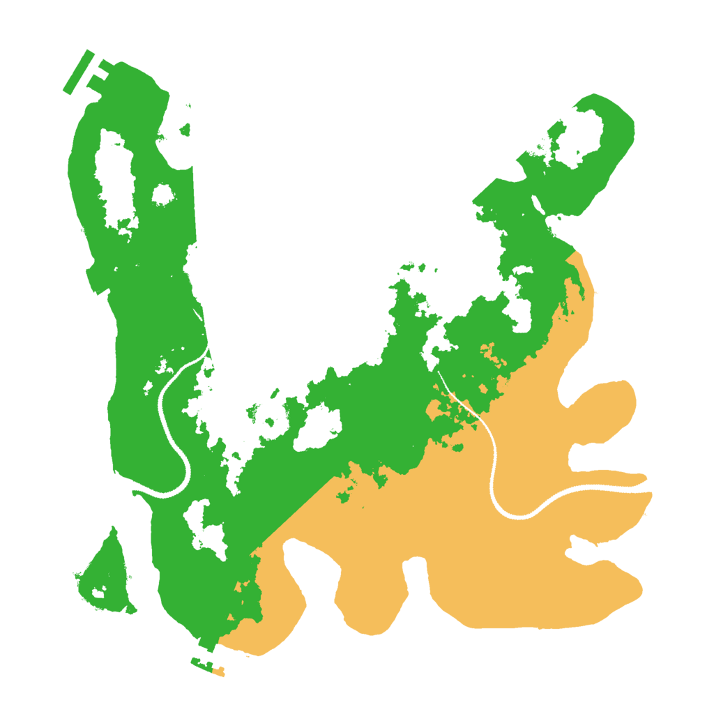 Biome Rust Map: Procedural Map, Size: 3000, Seed: 109937005