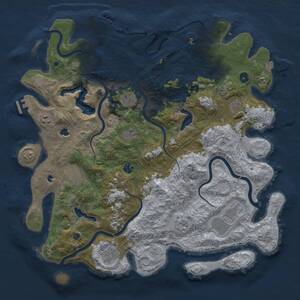 Thumbnail Rust Map: Procedural Map, Size: 4600, Seed: 4072024, 16 Monuments