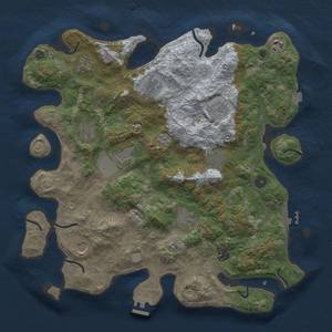 Thumbnail Rust Map: Procedural Map, Size: 4000, Seed: 1975340914, 19 Monuments