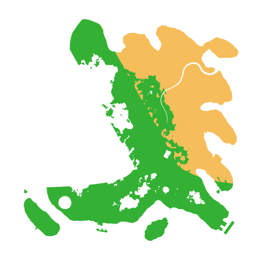 Biome Rust Map: Procedural Map, Size: 3500, Seed: 1724777264
