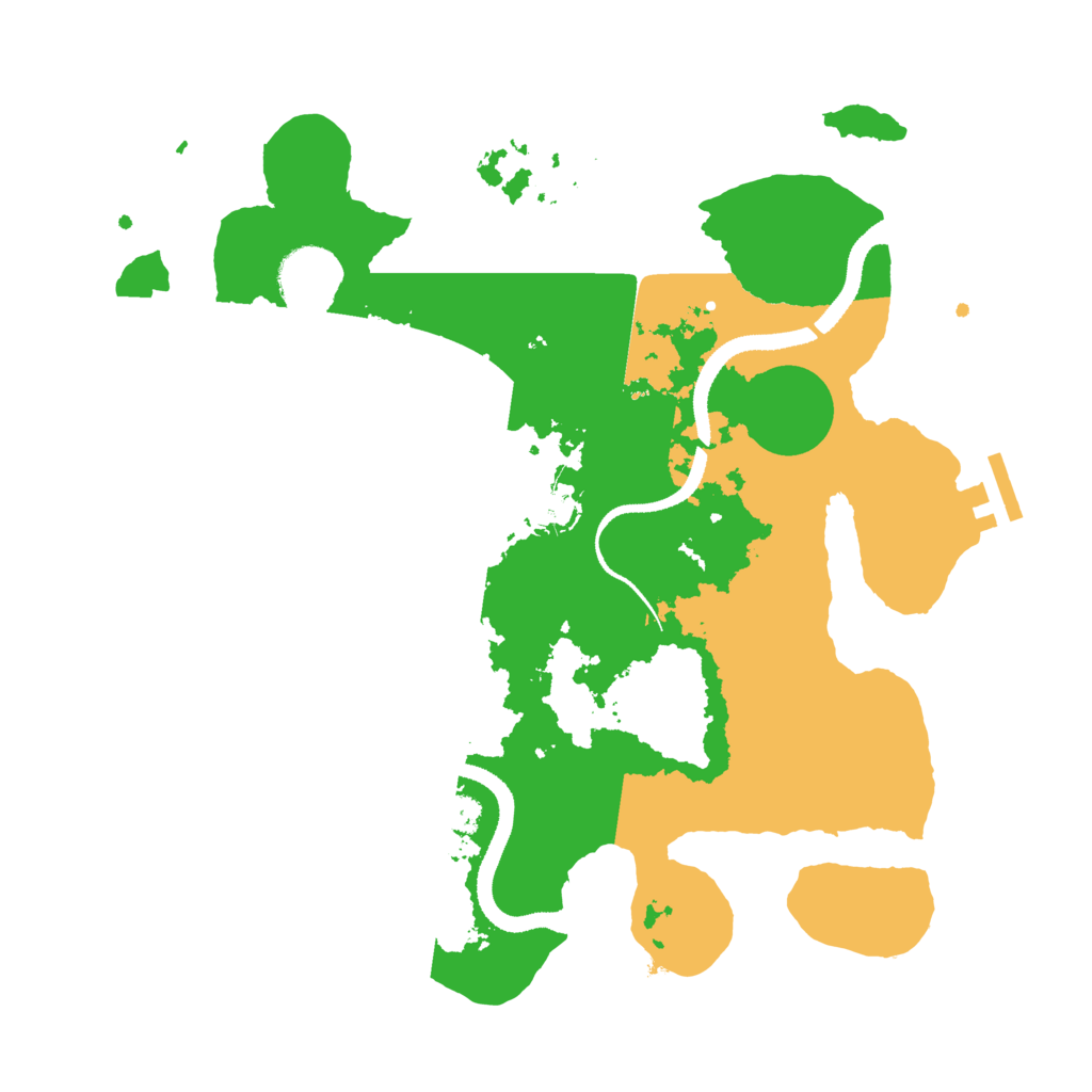 Biome Rust Map: Procedural Map, Size: 3200, Seed: 887321