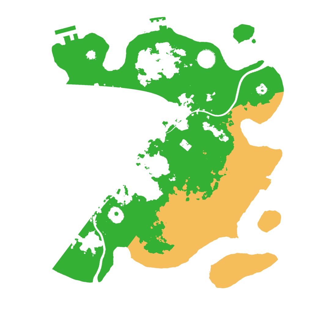 Biome Rust Map: Procedural Map, Size: 3000, Seed: 86598
