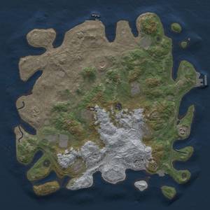 Thumbnail Rust Map: Procedural Map, Size: 4250, Seed: 691477657, 19 Monuments