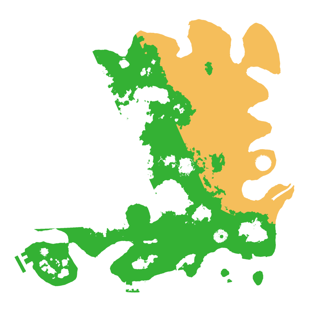 Biome Rust Map: Procedural Map, Size: 3500, Seed: 1999796606