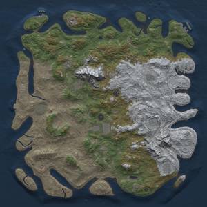 Thumbnail Rust Map: Procedural Map, Size: 5000, Seed: 2144446594, 19 Monuments